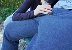 outdoor hiking sex-vlog with girlfriend blowjob big tits squirting