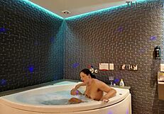 Brazilian wife sucks tattooed friend while husband works