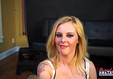 Petite Blonde Coed Mya Sucks Hard Cock And Gets Pussy Fucked Deeply!