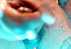 Hallelujah Johnson performs BBC worship with dick slap