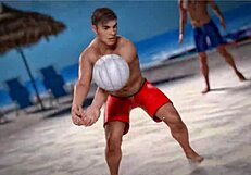 i saw the beautiful petite redhead topless playing beach ball and fell in love