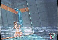 Cartoon figure learns new skills in training