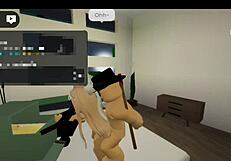 Fodendo uma foda no Brookhaven até gozar no Roblox?