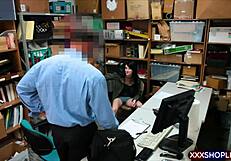 Teen Shoplifter Offers Blowjob And Fuck After Getting Caught