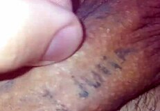 Solo Guy Shows Off His Big Cock Piercings