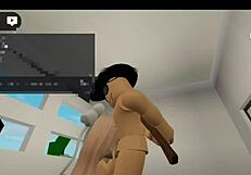 Fodendo uma foda no Brookhaven até gozar no Roblox?