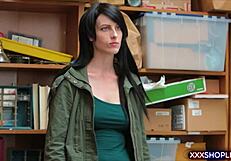 Teen Shoplifter Offers Blowjob And Fuck After Getting Caught