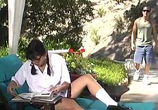 mika tan gets chubby hole fingered in bed