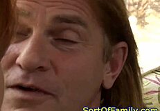 Real ginger teen 18+ assfucked by stepdads bff in taboo close up muff diving anal oral dad and girl