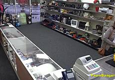 Busty French Babe Gets Stuffed by American Cock in Backroom