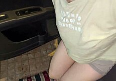 My step-cousin came horny for ass and ball licking deepthroat