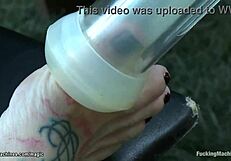 Huge Tits Milf Feels Wild Getting Machine Fucked in Woods