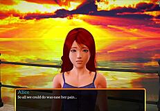 my new family episode features a redhead teen in a game scenario.