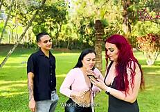 He discovers my boyfriends infidelity with my best friend but i decide to forgive them and we have a delicious threesome