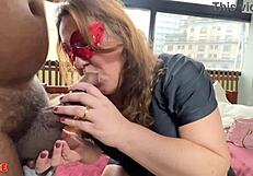 Bbw casada gives cu to thick cock man