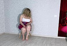 Sad Stepmom Pleasured By Big Cock In Her Big Ass And Blowjob!