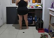 i record my stepmother while she cleans the house