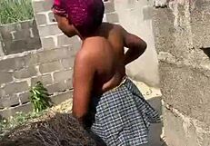 Africans Passionately Fuck Outdoor In Homemade Scenes