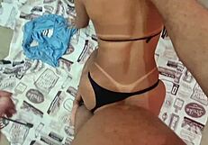 the stepsister's adventure begins with sucking and leads to anal with her tight ass