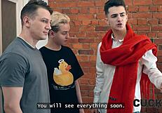 Cuck4k Hot Russian Brunette in Double Penetration Threesome