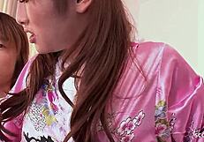 Petite Japanese Step-Sister Seduces Classmate for Sloppy Uncensored Blowjob