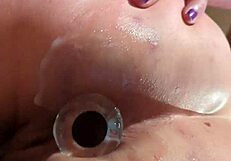 look at that big ass open like a tunnel for anal creampie!