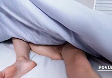 Girlfriend Watches Step Mom's Freeuse POV Fucking in Taboo FFM Group