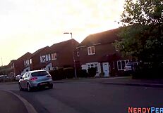 First time british amateur gets tricked into sucking cock in high definition reality.