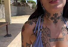 I find a beautiful latina with big tits on the beach and fuck her tight pussy hard, ending with cum in mouth.