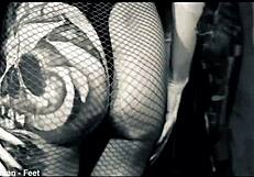 tiny feet worshipped in a brutal tickling domination session. she couldn't escape the intense submissive play.