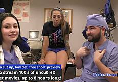 in florida, dr. tampa interns stefania mafra spreading big tits in latex