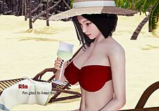 Indian Babe Fulfills Desire with Big Tits and Ass in Game