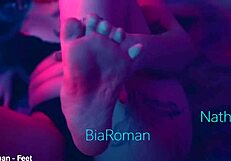 Tiny Redhead Worships Feet & Tickles in Domination