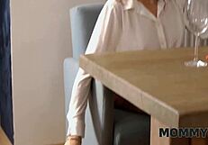 The mature cougar saves the day with her skills