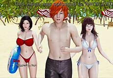 Indian Babe Fulfills Desire with Big Tits and Ass in Game