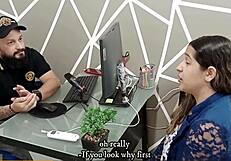 Colombian Cougar Delivers Intense Oral to Boss for Job Security in Hot Action