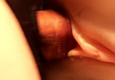 rear-entering her body in close up view