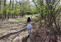 young petite girl in uniform moans while fishing outdoors after school