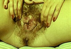 vintage pregnant beauty in retro lesbian scene from secret diaries