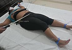 Indian girl endures intense bdsm fun with rough play