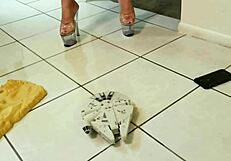 dont get in her way she's pissed and rips clothes for exhibitionist striptease