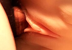 rear-entering her body in close up view