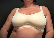 Mature milf moans with bouncing saggy tits