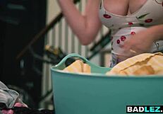 big boobed blonde skye blue chats about punishing her roommate cubbi thompson