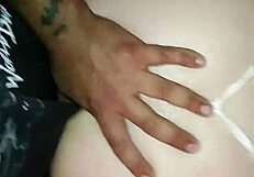 Latina big ass bent over in thong