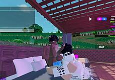 Threesome: Two Bunnies Fuck One Black Bull