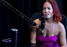 Brunette teen shows tattooed ass