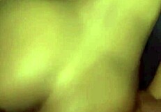 a big surprise in her makes her gape in amazement