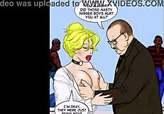 This white slut teacher takes a big cock in her hairy ass