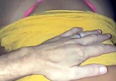 Wife's glory hole blowjob while husband films